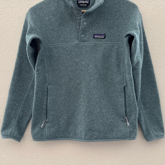 Patagonia Better Sweater Small Teal Pullover Lightweight Outdoor Hiking Camping - Picture 8 of 13